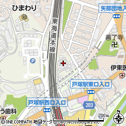 神奈川県横浜市戸塚区戸塚町6012-3周辺の地図