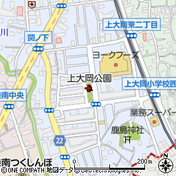 【ひまわりまっぷ】上大岡公園周辺の地図