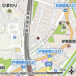 神奈川県横浜市戸塚区戸塚町6013-10周辺の地図