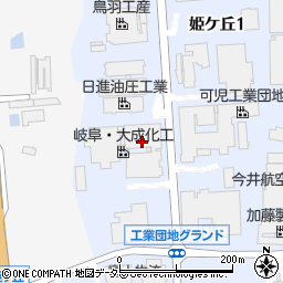 岐阜・大成化工株式会社周辺の地図