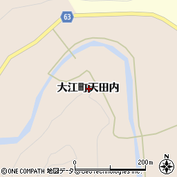 京都府福知山市大江町天田内周辺の地図