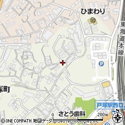 神奈川県横浜市戸塚区戸塚町5007-12周辺の地図