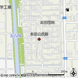 本田公民館周辺の地図