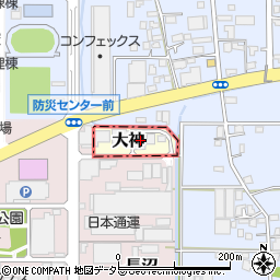 神奈川県平塚市大神80周辺の地図
