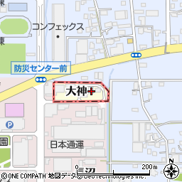 神奈川県平塚市大神82周辺の地図