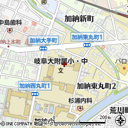 岐阜大学・教育学部附属小学校　事務室周辺の地図