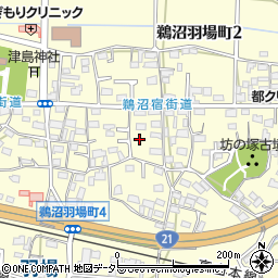 岐阜県各務原市鵜沼羽場町4丁目33周辺の地図