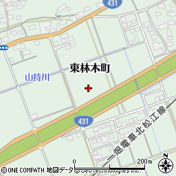 島根県出雲市東林木町周辺の地図