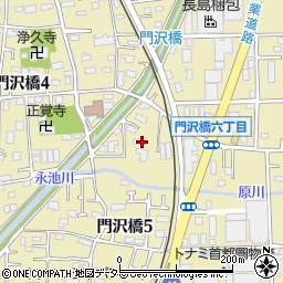 神奈川県海老名市門沢橋5丁目3周辺の地図
