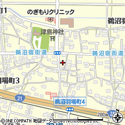 岐阜県各務原市鵜沼羽場町4丁目2周辺の地図