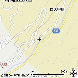 兵庫県美方郡香美町村岡区口大谷702周辺の地図