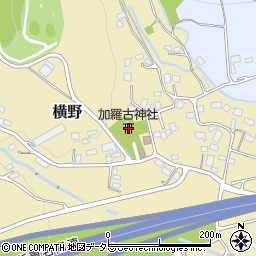 加羅古神社周辺の地図