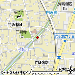 神奈川県海老名市門沢橋5丁目4周辺の地図