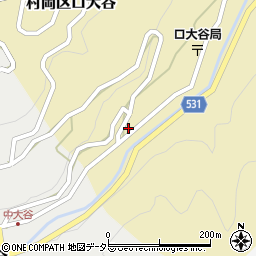 兵庫県美方郡香美町村岡区口大谷710周辺の地図