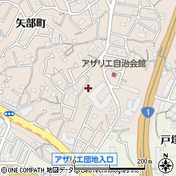 神奈川県横浜市戸塚区矢部町1544-4周辺の地図