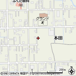 岐阜県瑞穂市本田2020周辺の地図