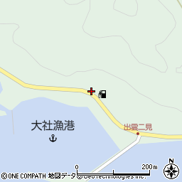 島根県出雲市大社町杵築北3175周辺の地図