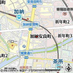岐阜県岐阜市加納安良町周辺の地図