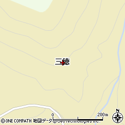 鳥取県東伯郡三朝町三徳周辺の地図