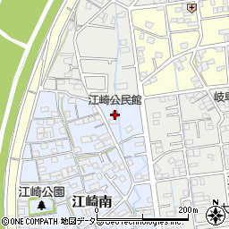 江崎公民館周辺の地図