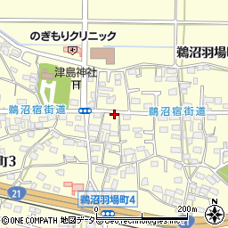 岐阜県各務原市鵜沼羽場町4丁目10周辺の地図