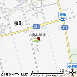 橋本神社周辺の地図
