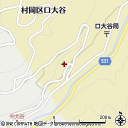 兵庫県美方郡香美町村岡区口大谷852周辺の地図