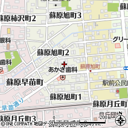 岐阜県各務原市蘇原旭町2丁目8周辺の地図