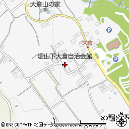 堀山下大倉自治会館周辺の地図