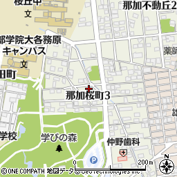 岐阜県各務原市那加桜町3丁目76周辺の地図