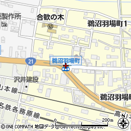 鵜沼羽場町周辺の地図