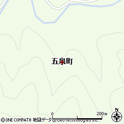 京都府綾部市五泉町周辺の地図