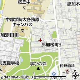 岐阜県各務原市那加桜町3丁目133周辺の地図