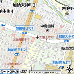 岐阜県岐阜市加納上本町周辺の地図