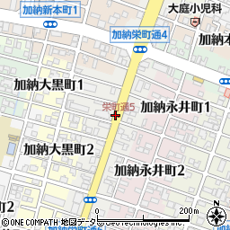 岐阜県岐阜市加納栄町通周辺の地図