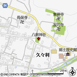 八劒神社周辺の地図