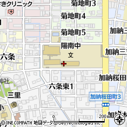 岐阜市立陽南中学校周辺の地図