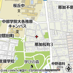 岐阜県各務原市那加桜町3丁目32周辺の地図