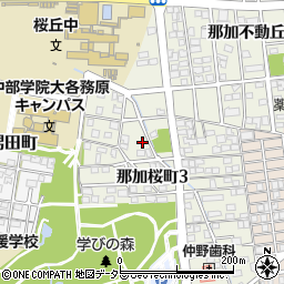 岐阜県各務原市那加桜町3丁目35周辺の地図