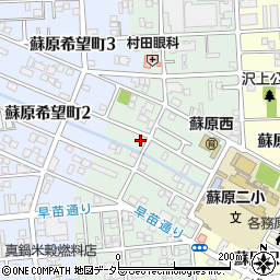 岐阜県各務原市蘇原村雨町2丁目周辺の地図