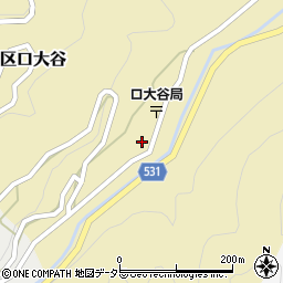 兵庫県美方郡香美町村岡区口大谷650周辺の地図