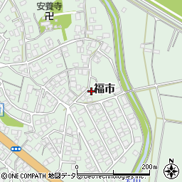 鳥取県米子市福市周辺の地図