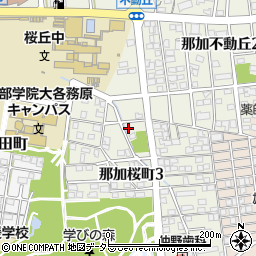 岐阜県各務原市那加桜町3丁目44周辺の地図
