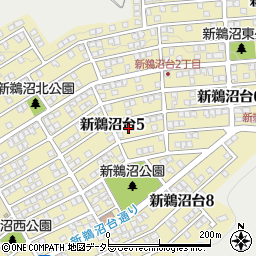 岐阜県各務原市新鵜沼台周辺の地図