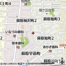 岐阜県各務原市蘇原旭町2丁目75周辺の地図