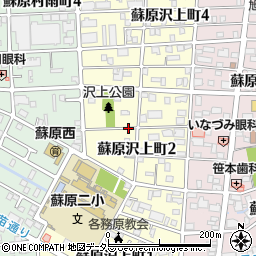 岐阜県各務原市蘇原沢上町周辺の地図