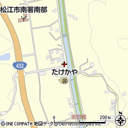 島根県松江市八雲町東岩坂387-24周辺の地図