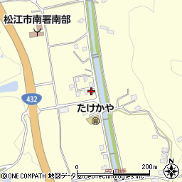 島根県松江市八雲町東岩坂387-6周辺の地図