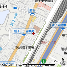横浜市磯子地域ケアプラザ周辺の地図