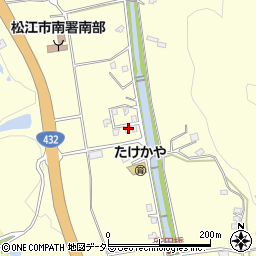 島根県松江市八雲町東岩坂387-7周辺の地図